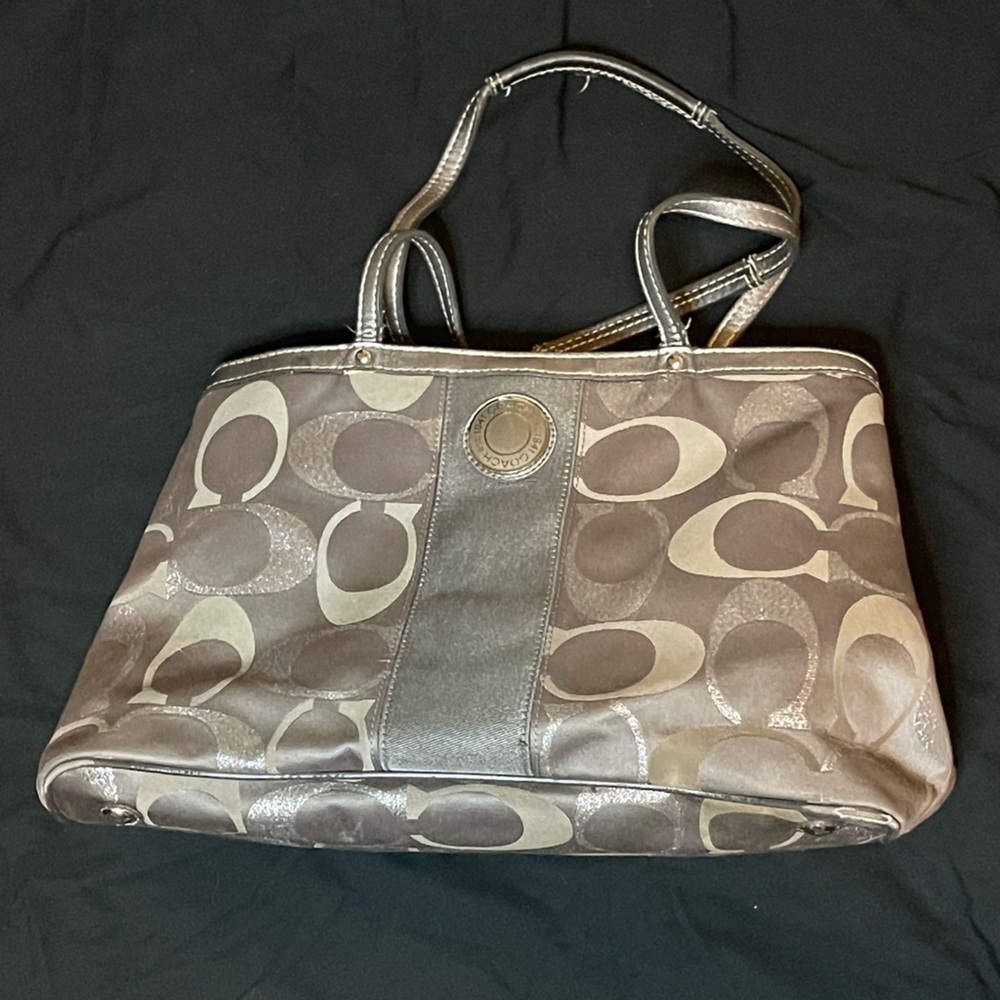 Coach signature handbag